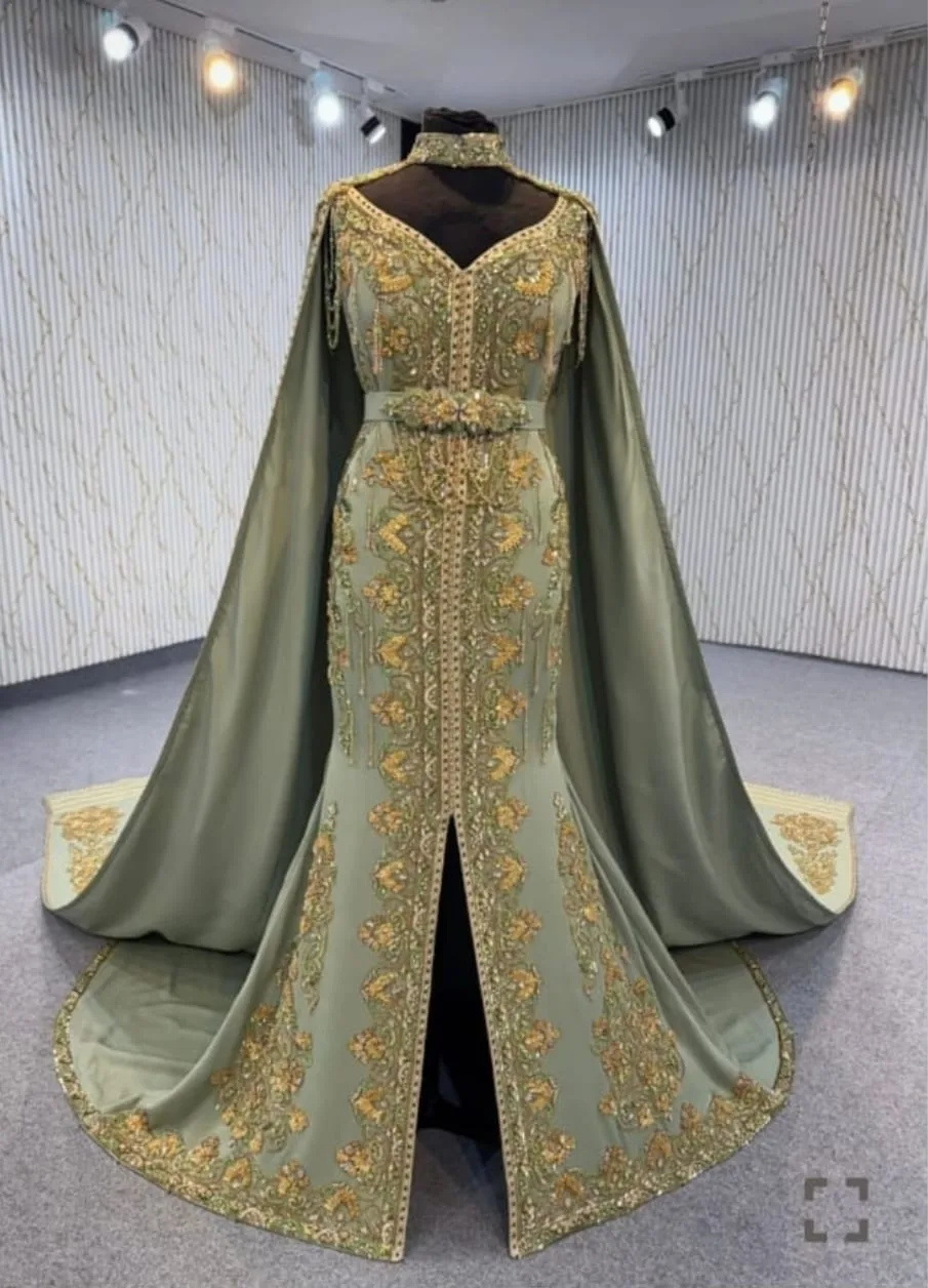 robe de mariée verte