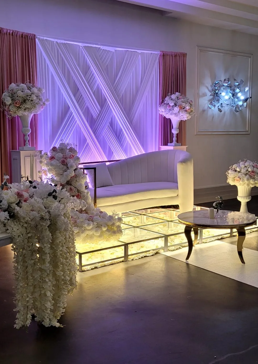 décoration salle mariage royaume cristal