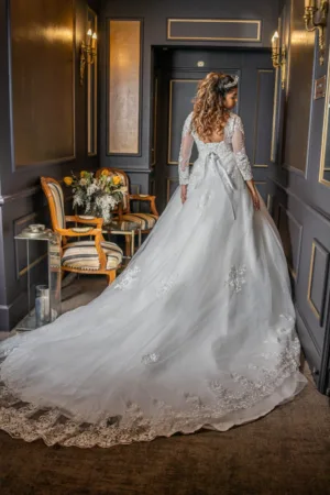 Robe de mariée manches longues