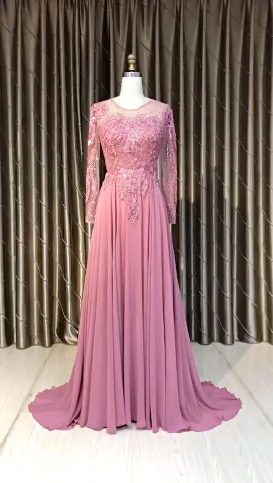 robe de soirée en mousseline