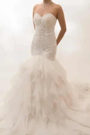 Robe Bustier sirène avec tulle volumineux