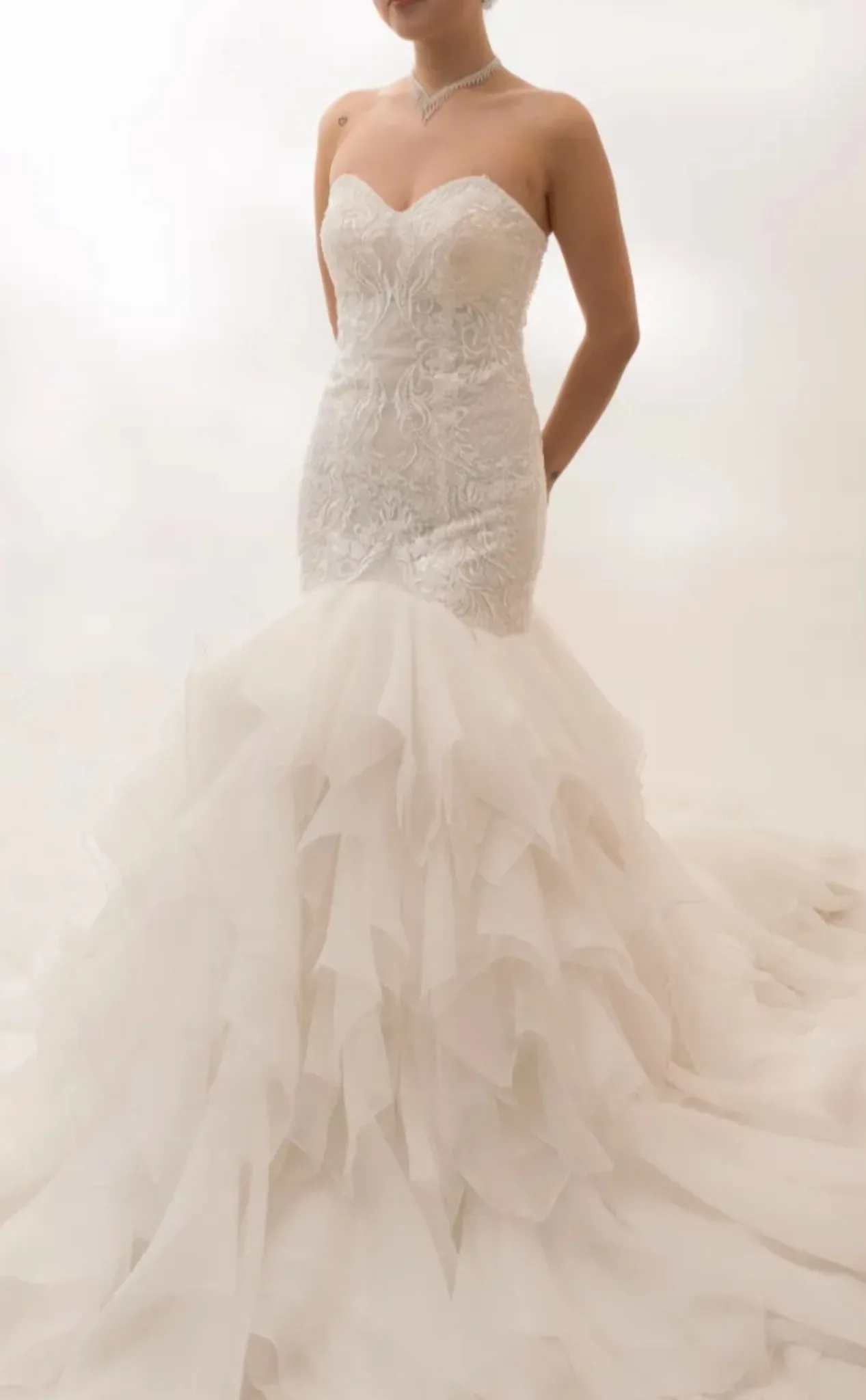 Robe Bustier sirène avec tulle volumineux