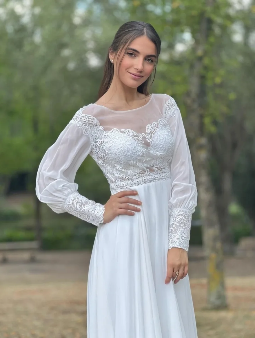 robe longue en mousseline, légère et romantique