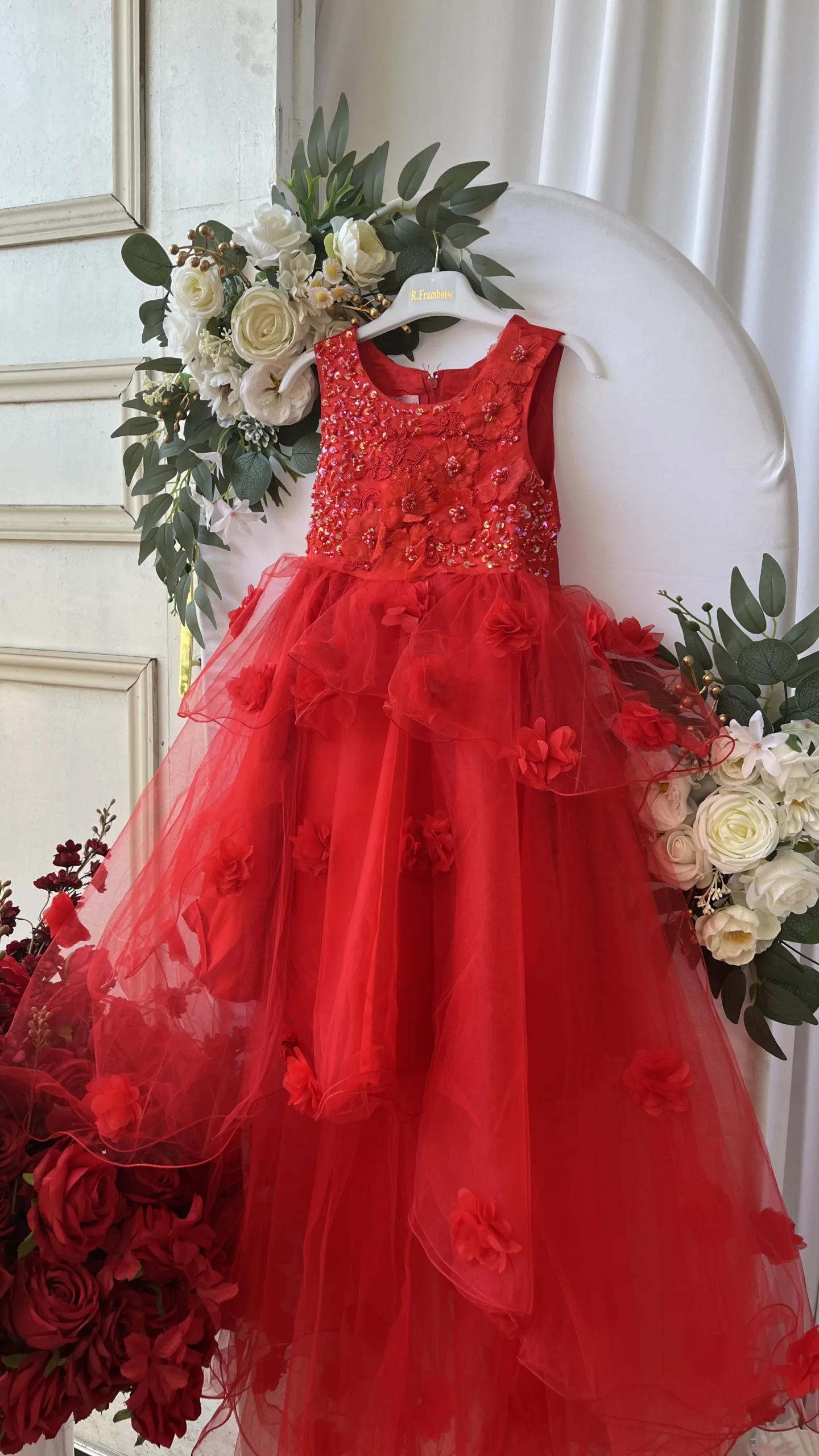 robe enfant fleurie princesse