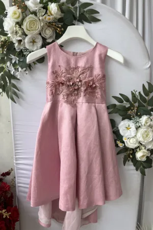 robe de cérémonie fille satinée